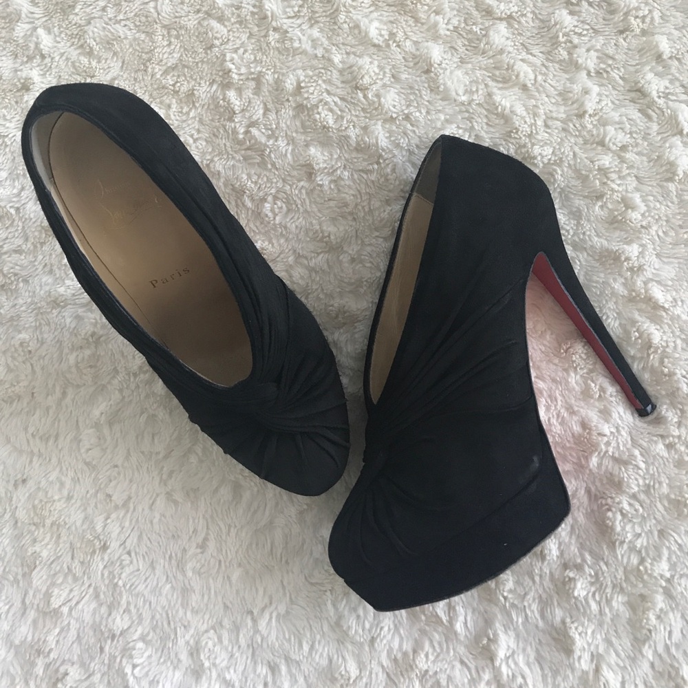 Christian Louboutin Black Ankle Booties